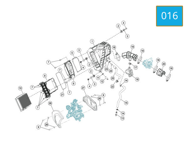 016 - AIR FILTER ASSY