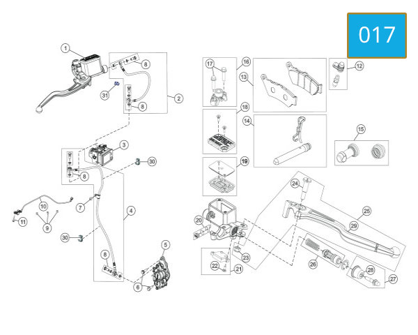 017 - BRAKE SYSTEM FRONT