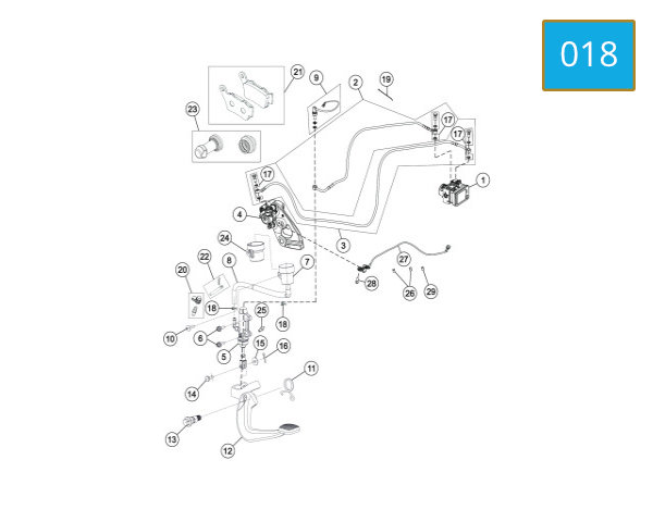 018 - BRAKE SYSTEM REAR