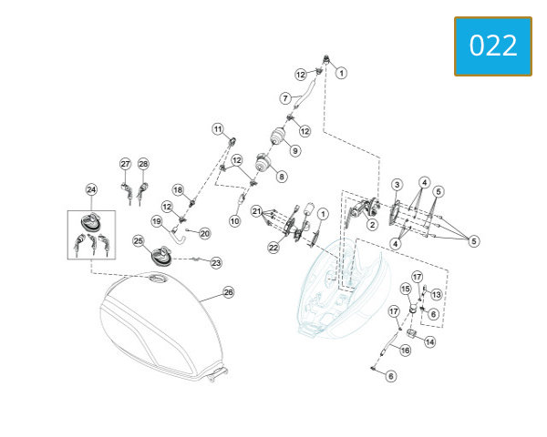 022 - FUEL TANK ASSY