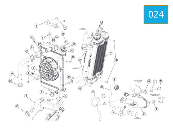 024 - RADIATOR COOLING SYSTEM