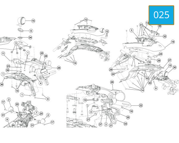 025 - REAR FENDER ASSY