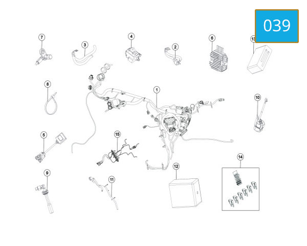 039 - WIRING HARNESS - ELECTRICAL COMPONENTS
