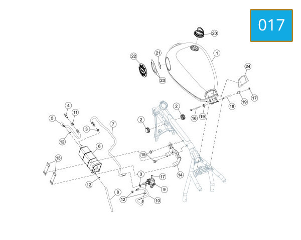 017 - EVAPORATIVE EMISSION SYSTEM - FUEL TANK SYSTEM