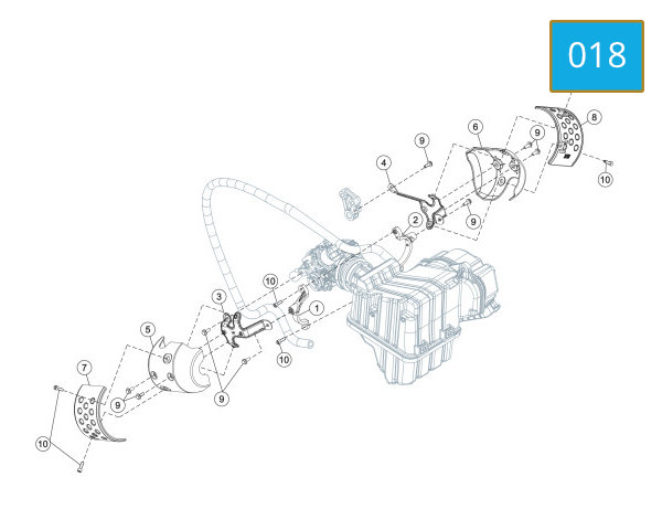018 - THROTTLE BODY COVER ASSY