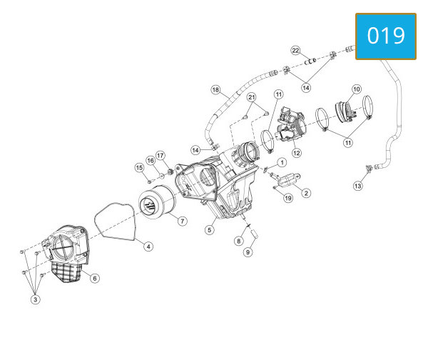 019 - AIR FILTER ASSY