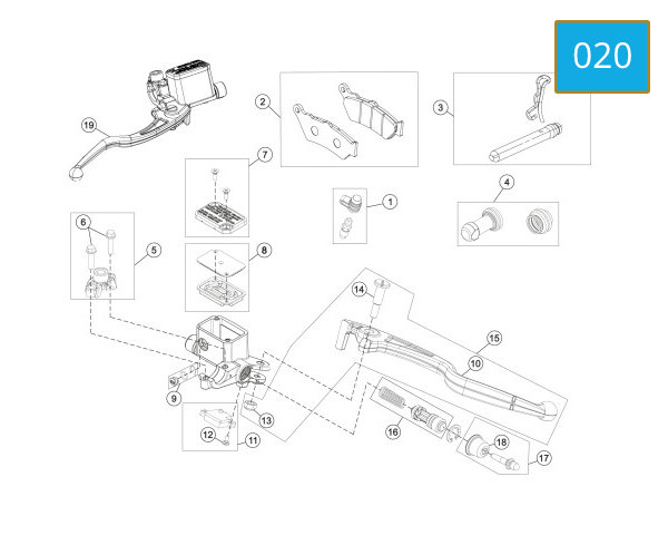 020 - FRONT BRAKE SYSTEM
