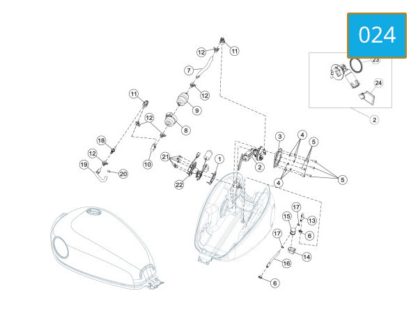 024 - FUEL TANK ASSY