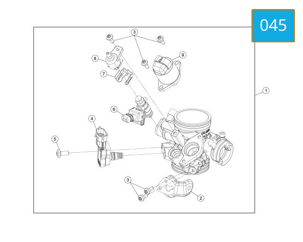 045 - ELECTRONIC FUEL INJECTION EFI ASSY