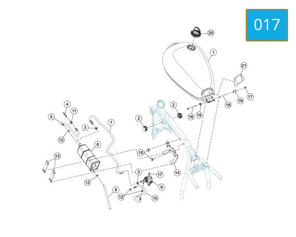 017 - EVAPORATIVE EMISSION SYSTEM - FUEL TANK SYSTEM