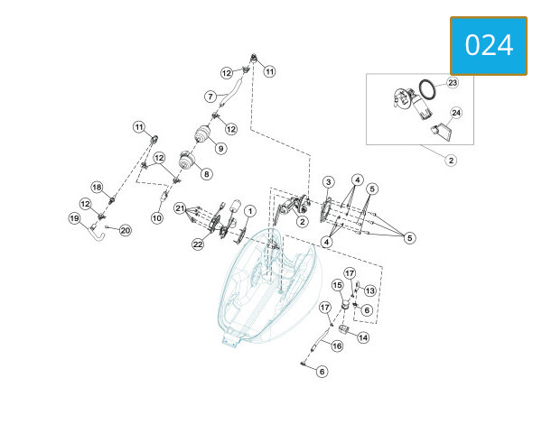 024 - FUEL TANK ASSY
