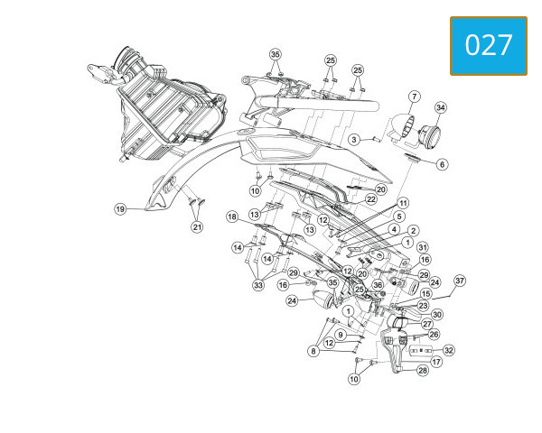 027 - REAR FENDER ASSY