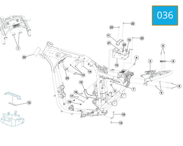 036 - FRAME SUB FRAME - MOUNTINGS 2