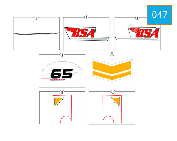047 - DECALS - VICTOR YELLOW