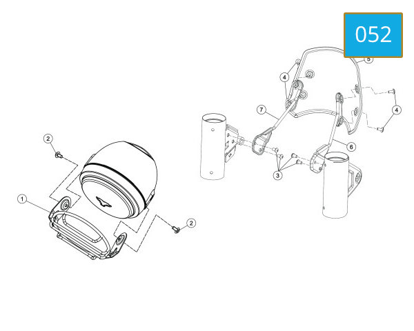 052 - ACCESSORIES - HEADLAMP GRILL AND VISOR