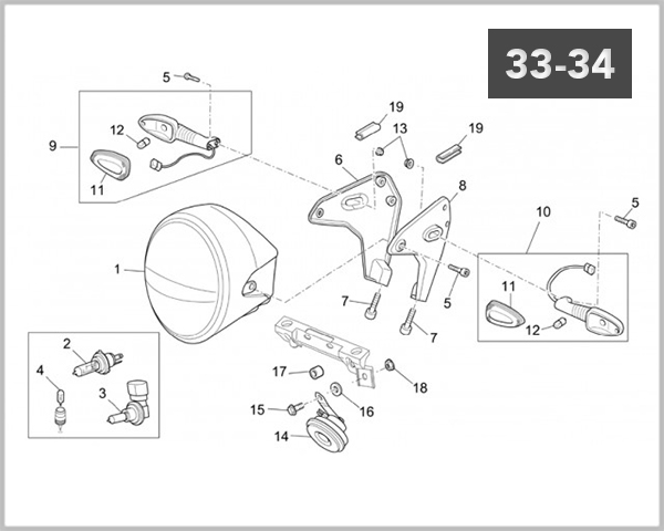 33-34 - HEADLIGHT HORN