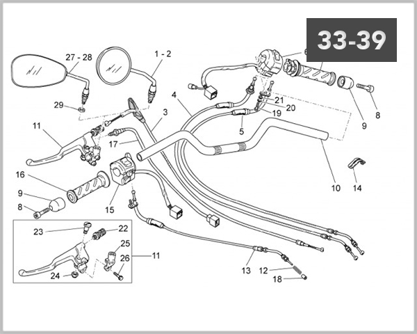 33-39 - DRIVE CONTROLS HANDLEBAR