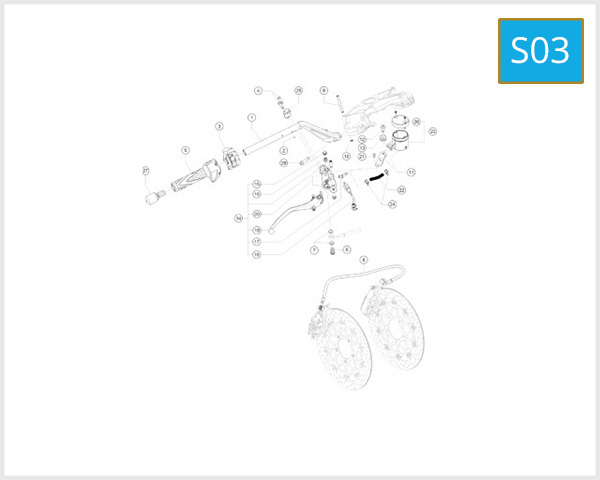 S03 - RH HANDLEBAR USA/CND