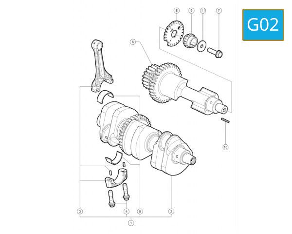 G02 - CRANKSHAFT PISTON