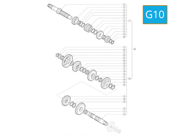 G10 - TRANSMISSION COUNTERSHAFT