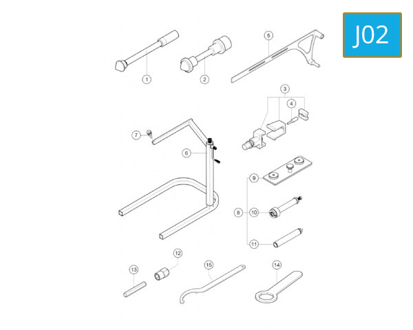 J02 - SERVICE TOOL, FRAME 2