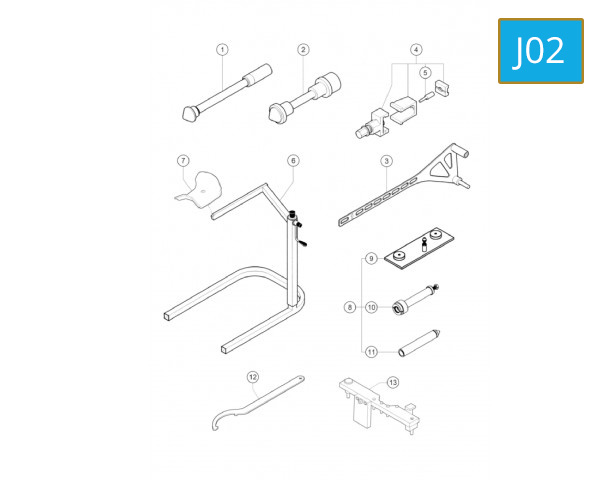 J02 - SERVICE TOOL, FRAME 2
