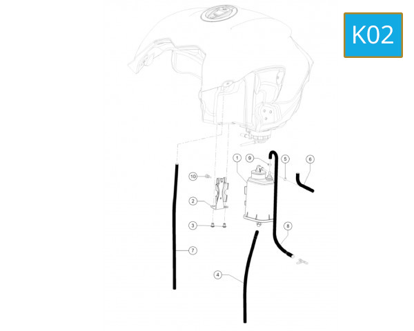 K02 - EVAPORATIVE CANISTER