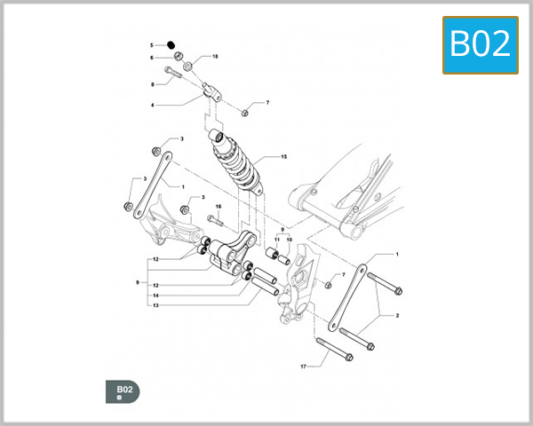 B02 - REAR SHOCK ABSORBER