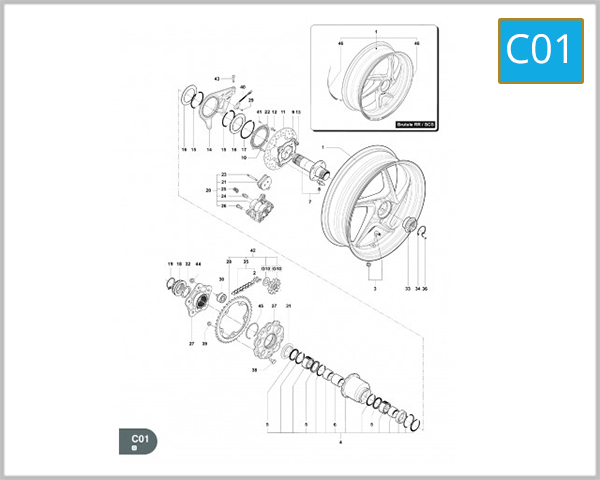 C01 - REAR WHEEL