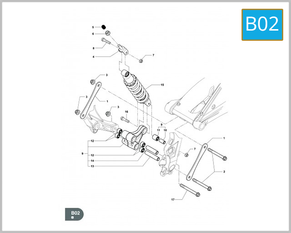 B02 - REAR SHOCK ABSORBER