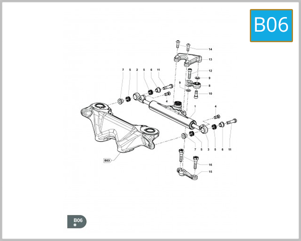B06 - STEERING DAMPER RR/SCS