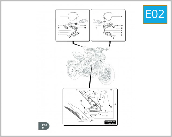 E02 - MIRROR- RIGHT SIDE COWLING