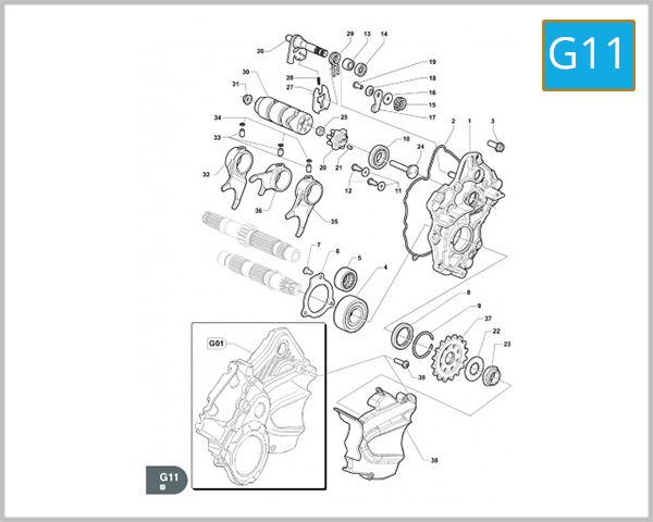 G11 - GEAR CHANGE MECHANISM
