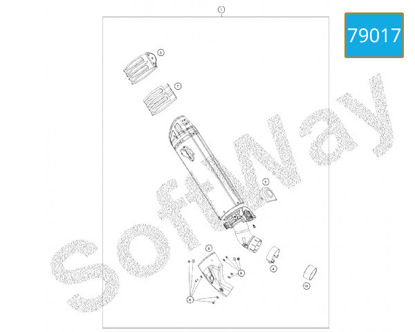 L53 - ACCESS. (SLIP-ON EXHAUST SILENCER) EUR-USA