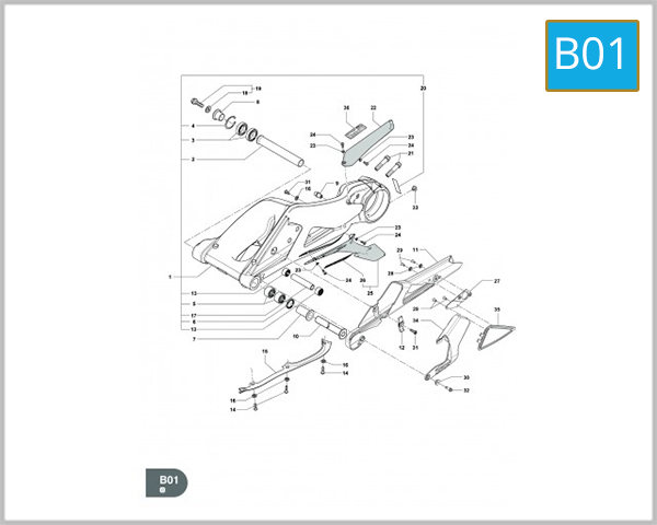 B01 - REAR SWING ARM