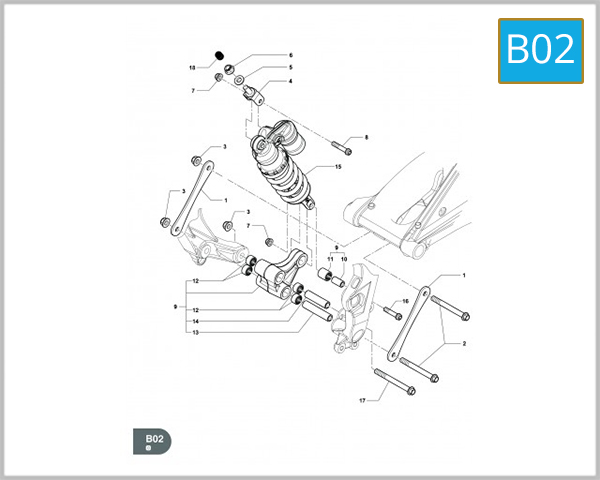 B02 - REAR SHOCK ABSORBER