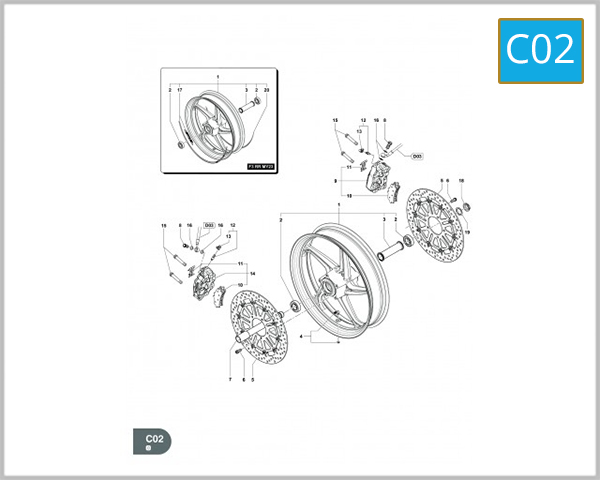 C02 - FRONT WHEEL