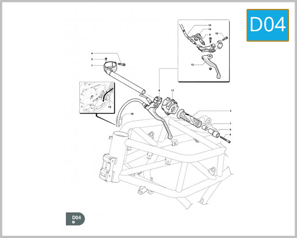 D04 - LEFT HANDLEBAR
