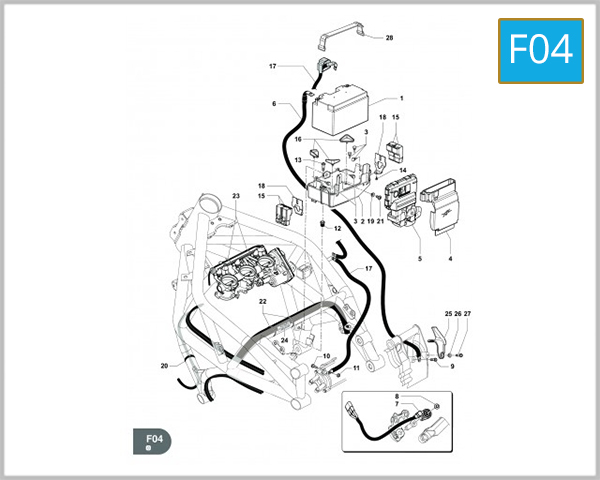 F04 - BATTERY - ENGINE CONTROL UNIT