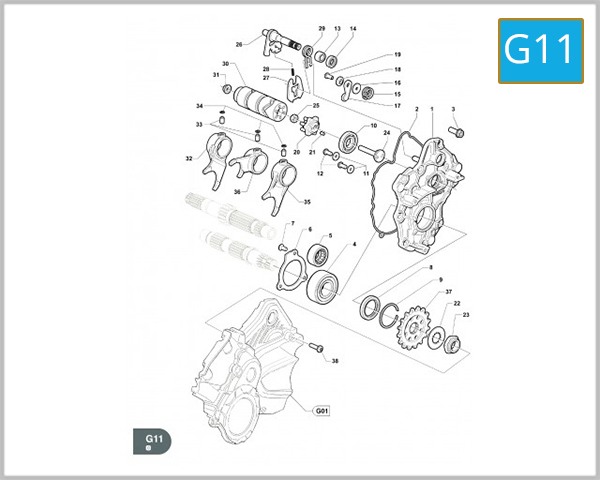 G11 - GEAR CHANGE MECHANISM