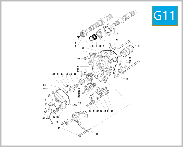 G11 - Change gear selector