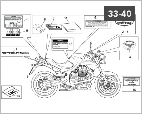 33-40 - PLATE SET/DECAL/MANUAL