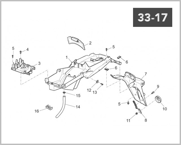 33-17 - REAR FENDER