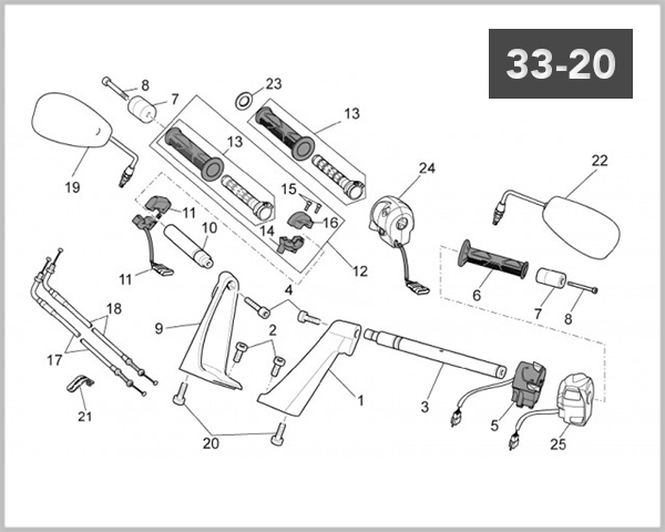 33-20 - HANDLEBAR CONTROLS