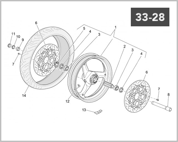 33-28 - FRONT WHEEL