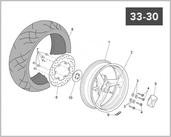 33-30 - REAR WHEEL