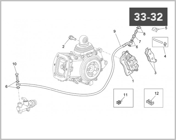 33-32 - REAR BRAKE CALIPER