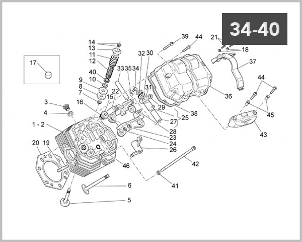 34-40 - CYLINDER HEAD <A111933