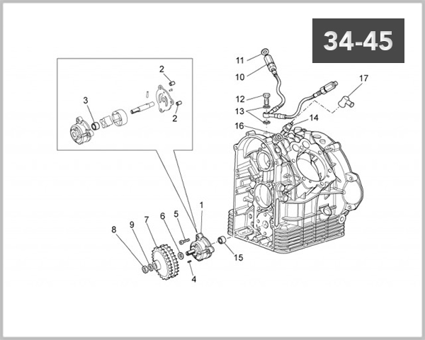34-45 - OIL PUMP A111934>