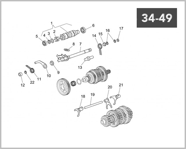 34-49 - GEAR CHANGE MECHANISM